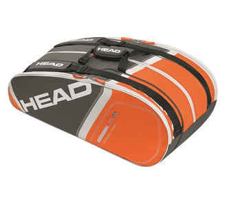 Теннисная сумка Head Core Supercombi 2015 (grey/orange)
